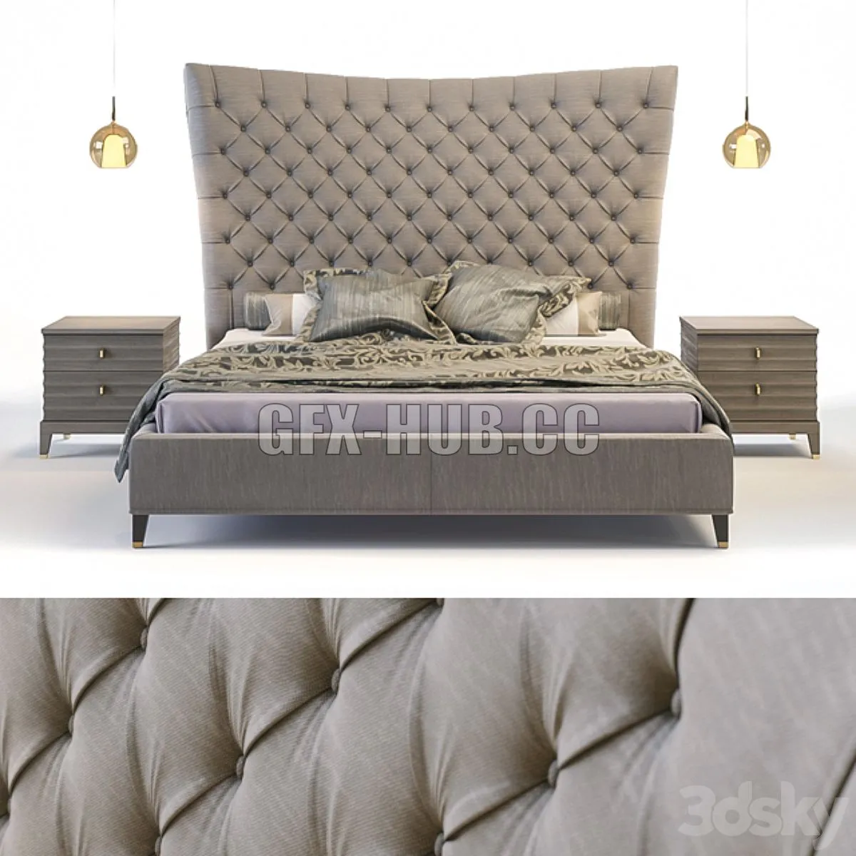 Angelo Cappellini TOSCA W-245 D-257 H-182 3D Model Angelo Cappellini TOSCA W-245 D-257 H-182 3D Model