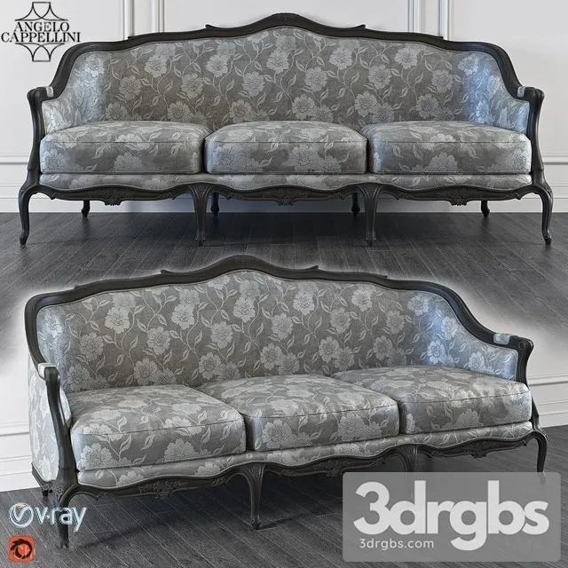 Angelo Classic Cappellini Sofa 3D Model Download Angelo Classic Cappellini Sofa 3D Model Download