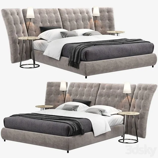 Angle FLOU bed 3D Model Angle FLOU bed 3D Model