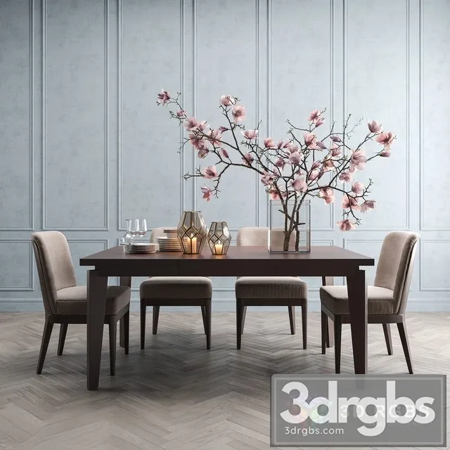 Angled Leg Table and Chair 3D Model Download Angled Leg Table and Chair 3D Model Download