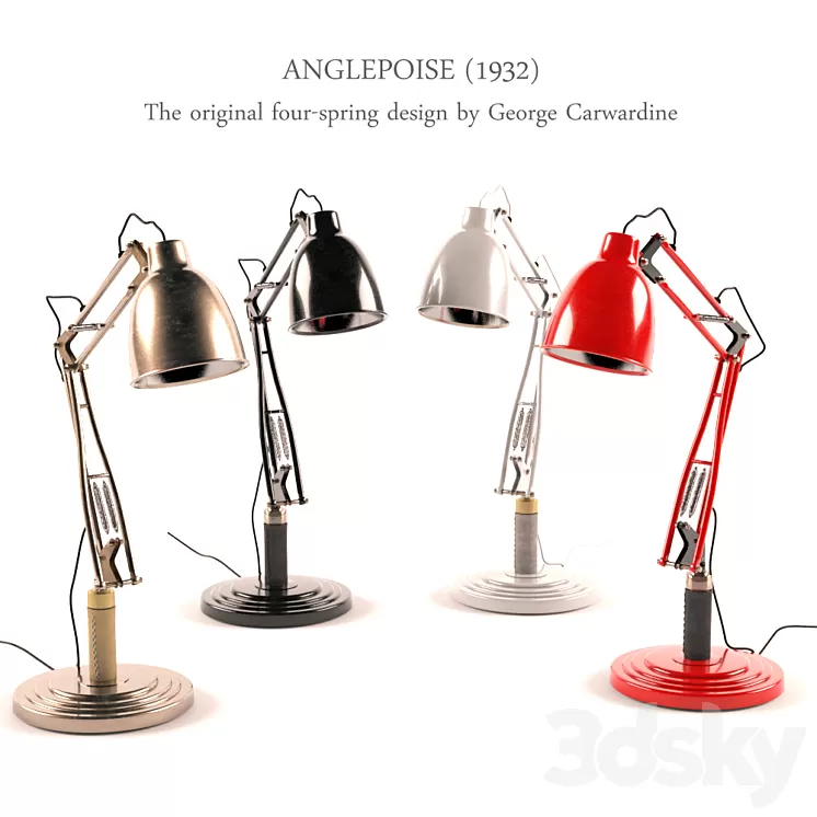 Anglepoise (1932) four-spring 3D Model