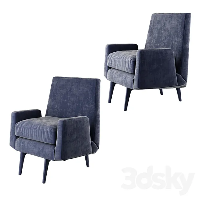 Angott Club Armchair 3D Model