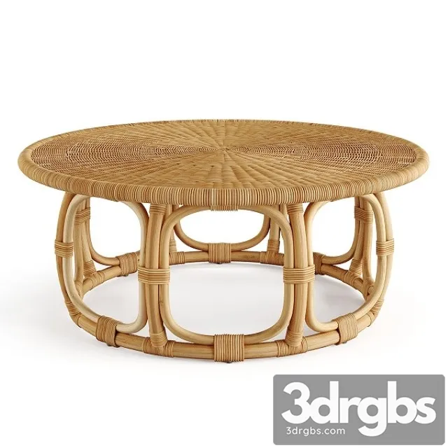Anguilla Rattan Coffee Table Serena & Lily 3D Model Download Anguilla Rattan Coffee Table Serena & Lily 3D Model Download