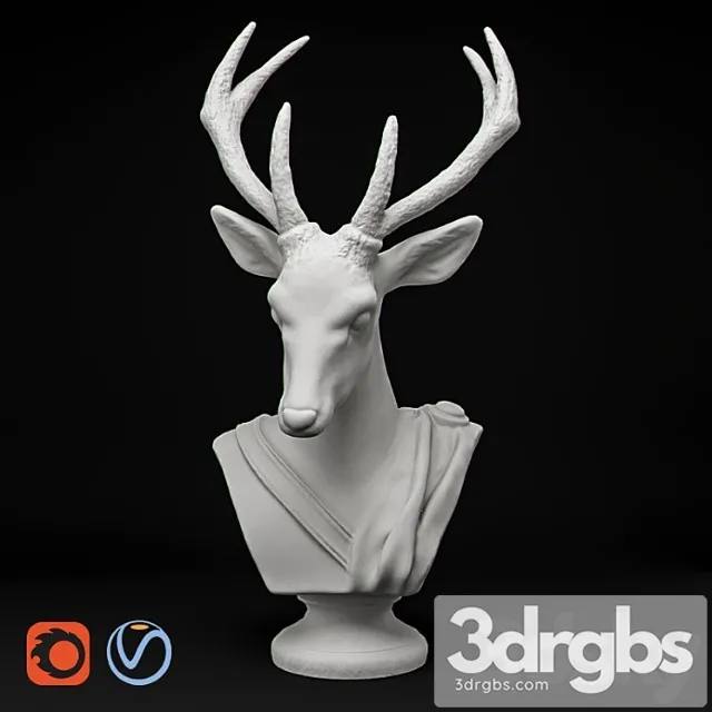Animal Bust Noble 3D Model Download