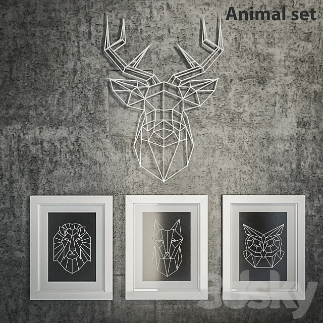 Animal set 3DModel Animal set 3DModel