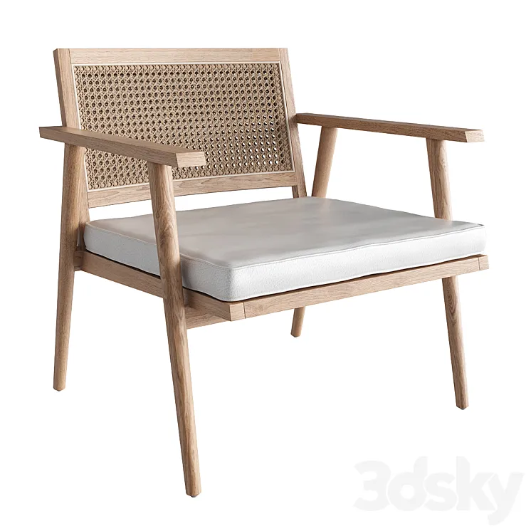 Anja Occasional Chair 3D Model Free Download