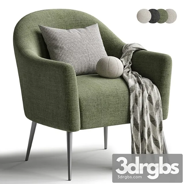 Annabelle Upholstered Armchair 13 3D Model Download Annabelle Upholstered Armchair 13 3D Model Download