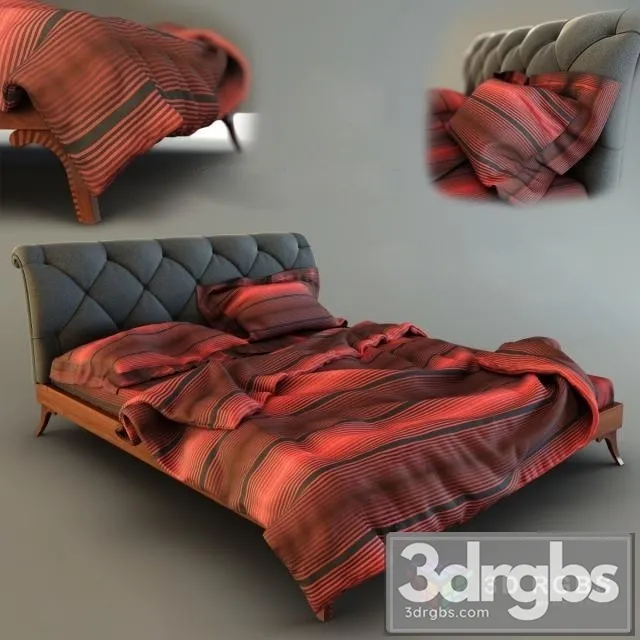 Annibale Bed 3D Model Download Annibale Bed 3D Model Download