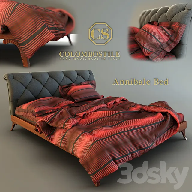 Annibale Bed 3D Model