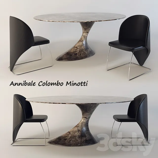 Annibale Colombo furniture 3D Model
