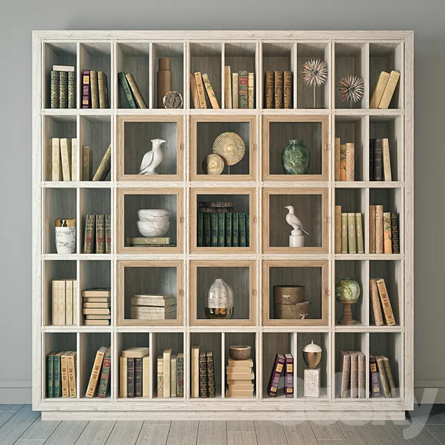 Annibale Colombo W1240 Library 3D Model