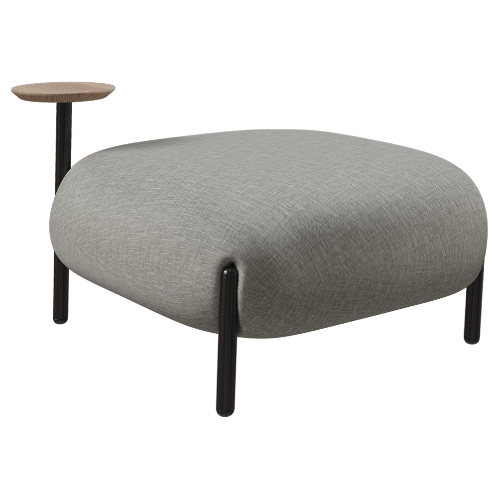 Annud – Pouf Balloon with integrated side table 3D Model