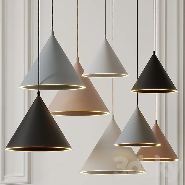 ANNULAR Pendant Lamps by Mintbliss 3DModel ANNULAR Pendant Lamps by Mintbliss 3DModel