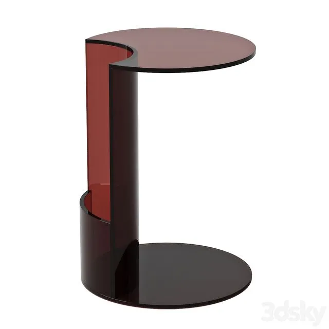 Ansel Acrylic Side Table 3D Model
