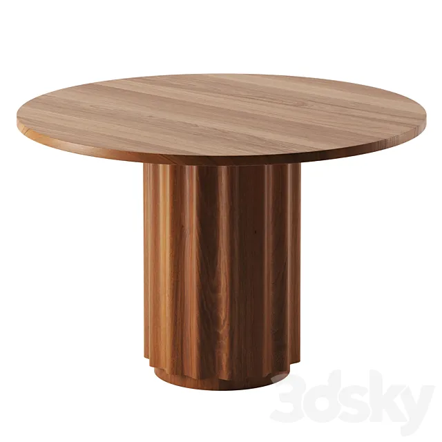 Ansel Drum Dining Table by Urban Outfitters 3D Model Ansel Drum Dining Table by Urban Outfitters 3D Model