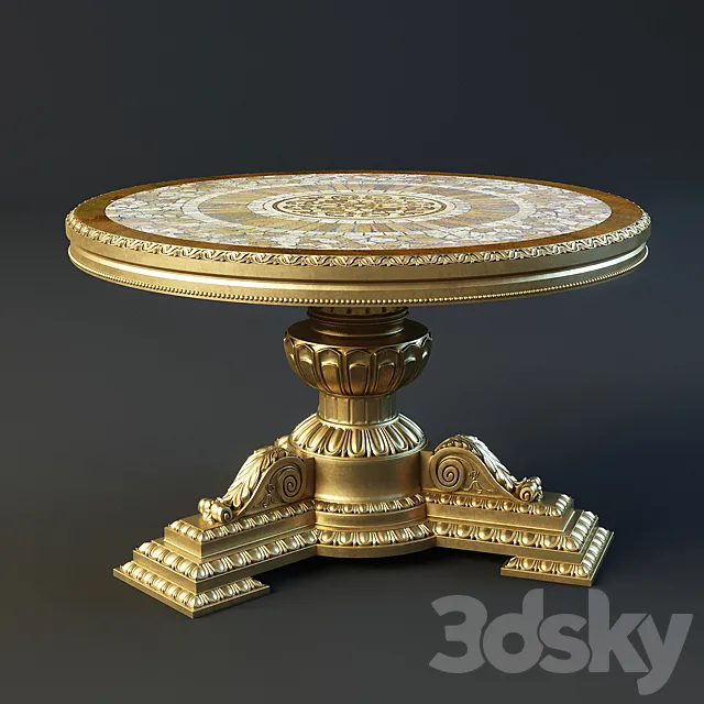 Anselmo Bonora 2010 2047 Tavolino rettangolare_Little rettangular table 3D Model