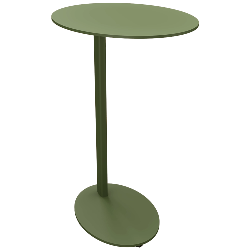 Ansen  – Bedside table MONO oval 3D Model