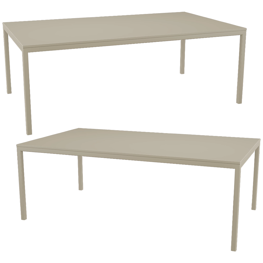 Ansen  – Dining table Rectangular 3D Model