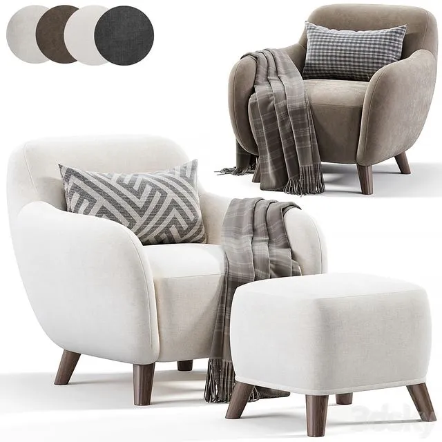 Ansil Armchair 3D Model
