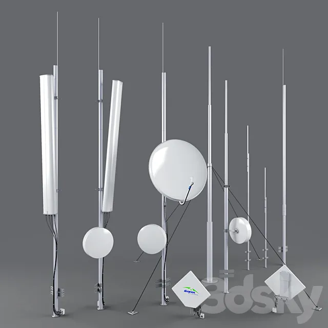 antennas 3D Model