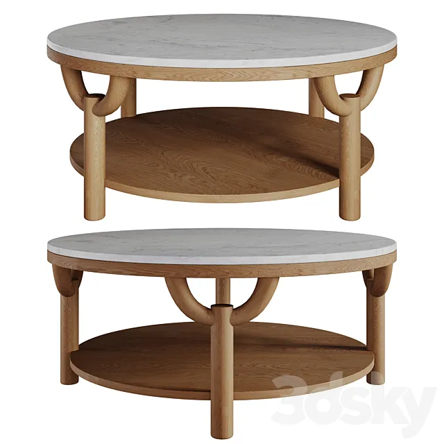 Anthropologie Arches Coffee Table 3D Model Anthropologie Arches Coffee Table 3D Model