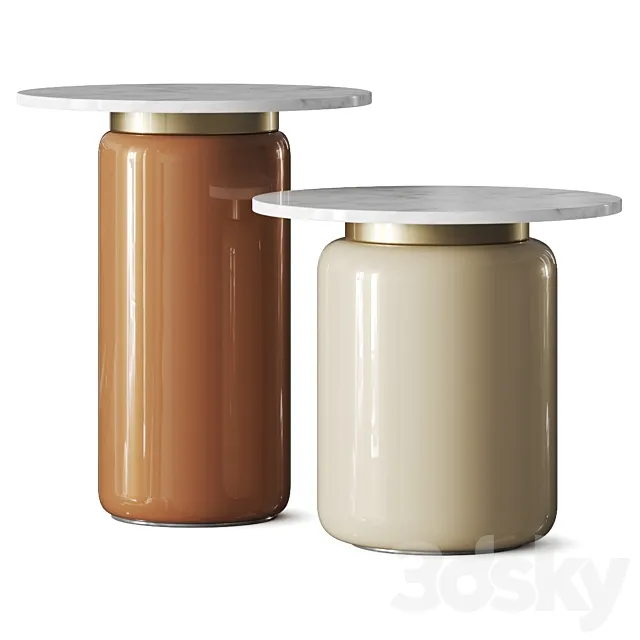 Anthropologie Infinity Glass Side Table 3DModel Anthropologie Infinity Glass Side Table 3DModel