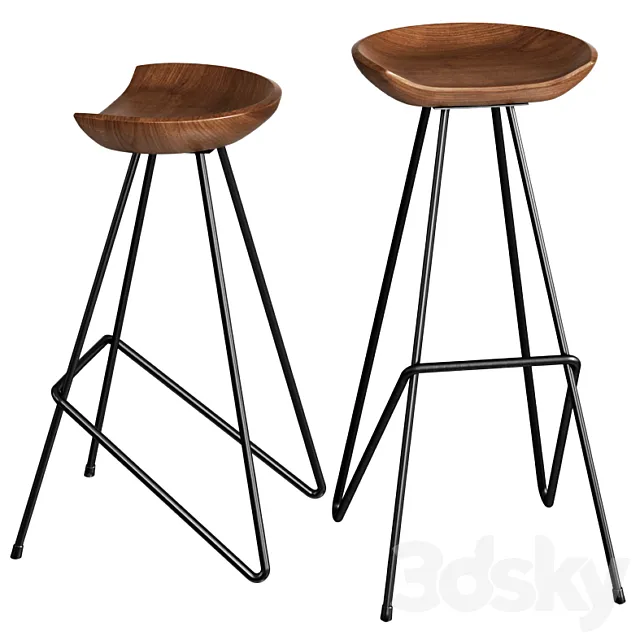 Anthropologie Perch Stool 3D Model Anthropologie Perch Stool 3D Model