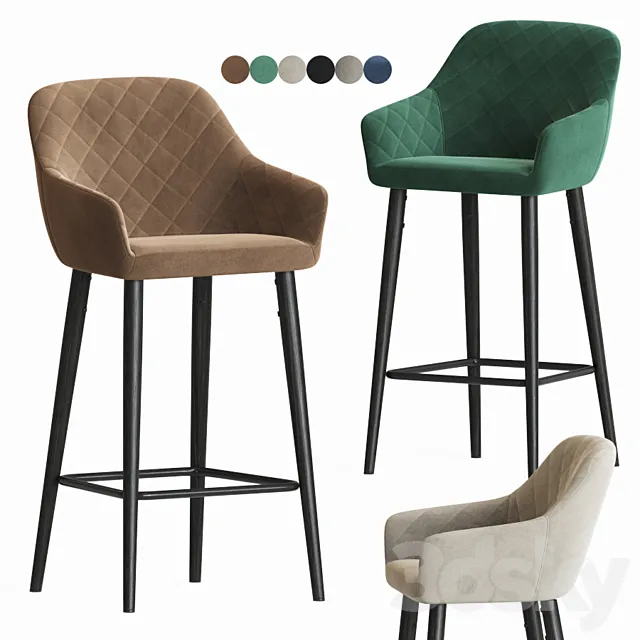 Antiba Bar Stool Onix Mebel 3D Model