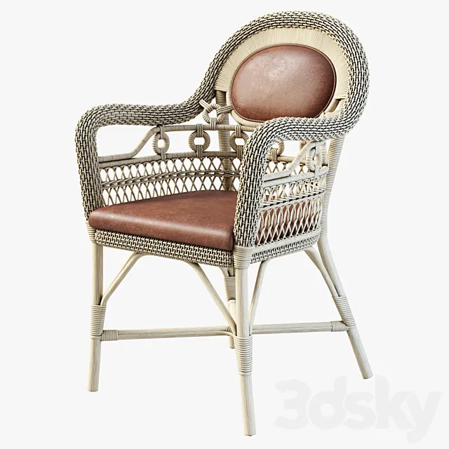 Antica dining chair 3D Model