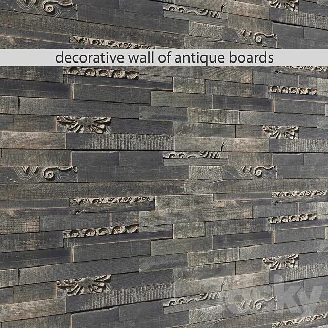 Antik Wood wall wall decor plank panels wooden decor boards wooden wall panel slats carving decor 3D Model Antik Wood wall wall decor plank panels wooden decor boards wooden wall panel slats carving decor 3D Model