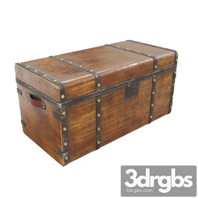Antique chest 1 3D Model Download