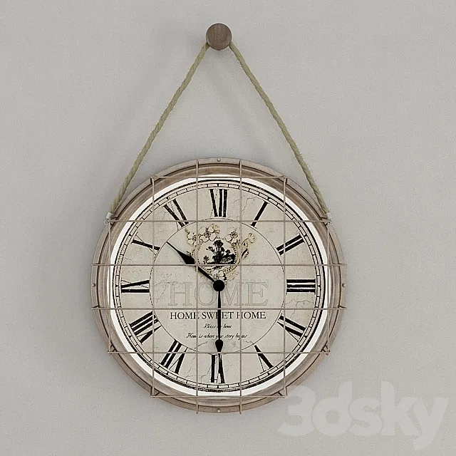 Antique Clock 3D Model Antique Clock 3D Model