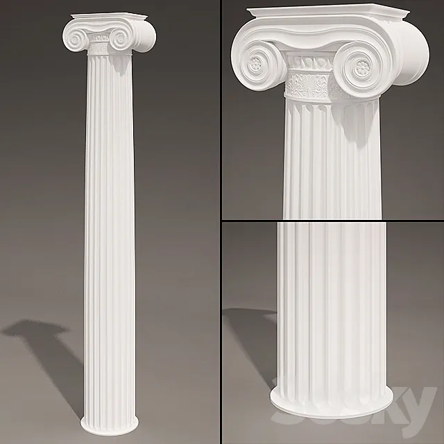 Antique Column 3D Model