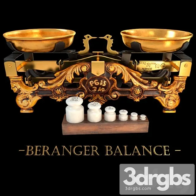 Antique Scales Beranger 3D Model Download