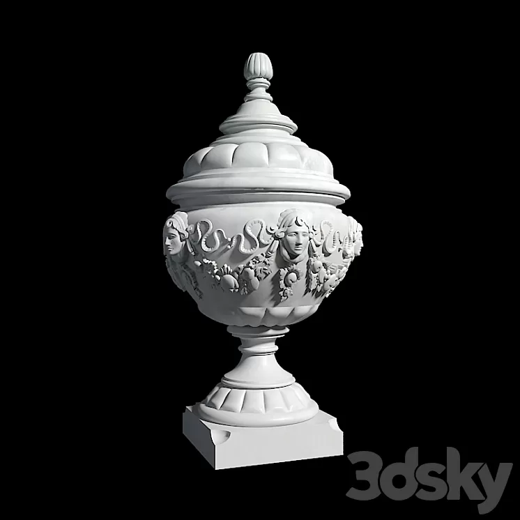 antique vase 3D Model antique vase 3D Model
