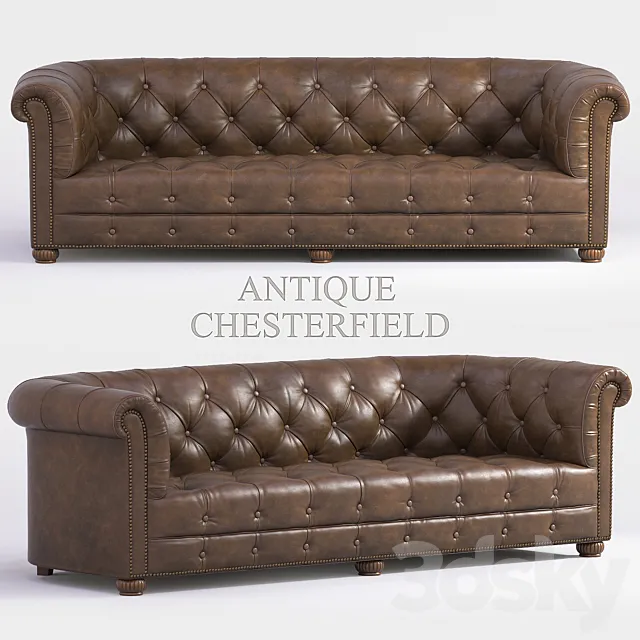 AntiqueChesterfield 3D Model AntiqueChesterfield 3D Model