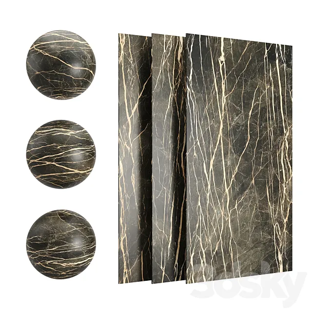 Antolini Marble Black & Gold 3D Model