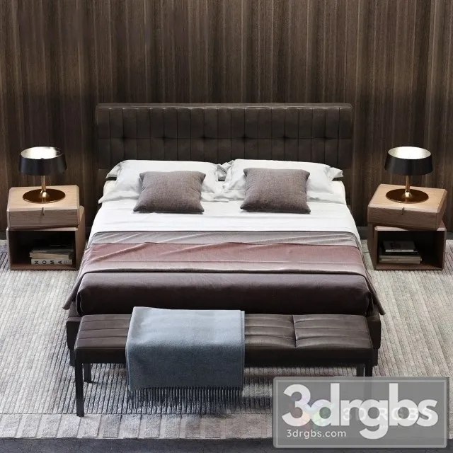 Anton Bed B 3D Model Download Anton Bed B 3D Model Download