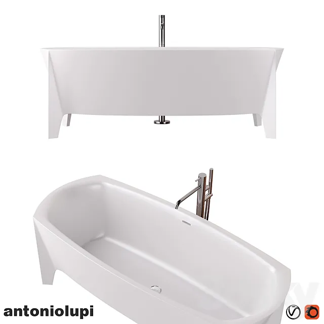 Antonio Lupi _ Edonia bath _ Ayati freestanding bath tap 3D Model