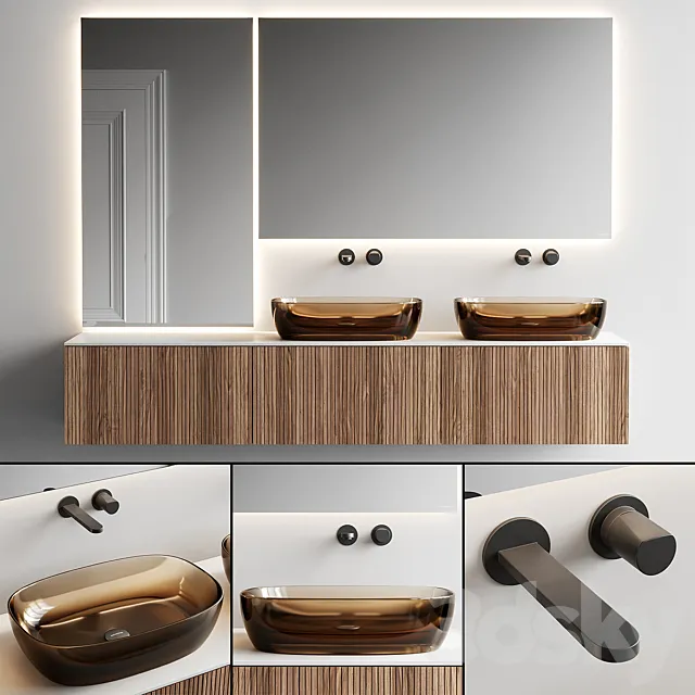 Antonio Lupi Design Binario 12 Vanity Unit Set 4 3D Model Antonio Lupi Design Binario 12 Vanity Unit Set 4 3D Model