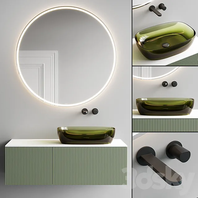 Antonio Lupi Design Binario 12 Vanity Unit Set 6 3DModel Antonio Lupi Design Binario 12 Vanity Unit Set 6 3DModel