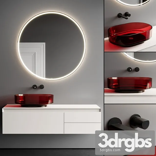 Antonio Lupi Panta Rei Vanity Unit Set 1 Antonio Lupi Panta Rei Vanity Unit Set 1