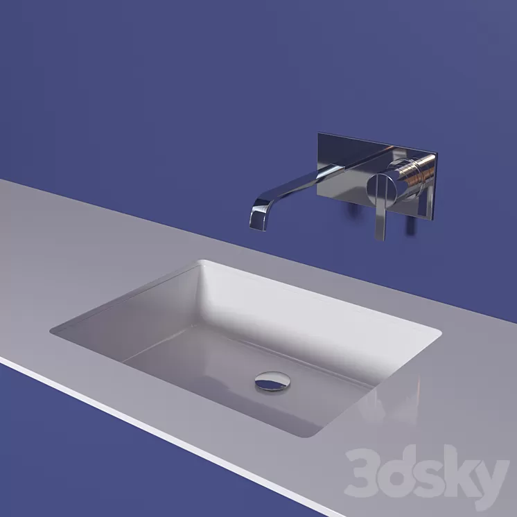 Antoniolupi sink and faucet 3D Model