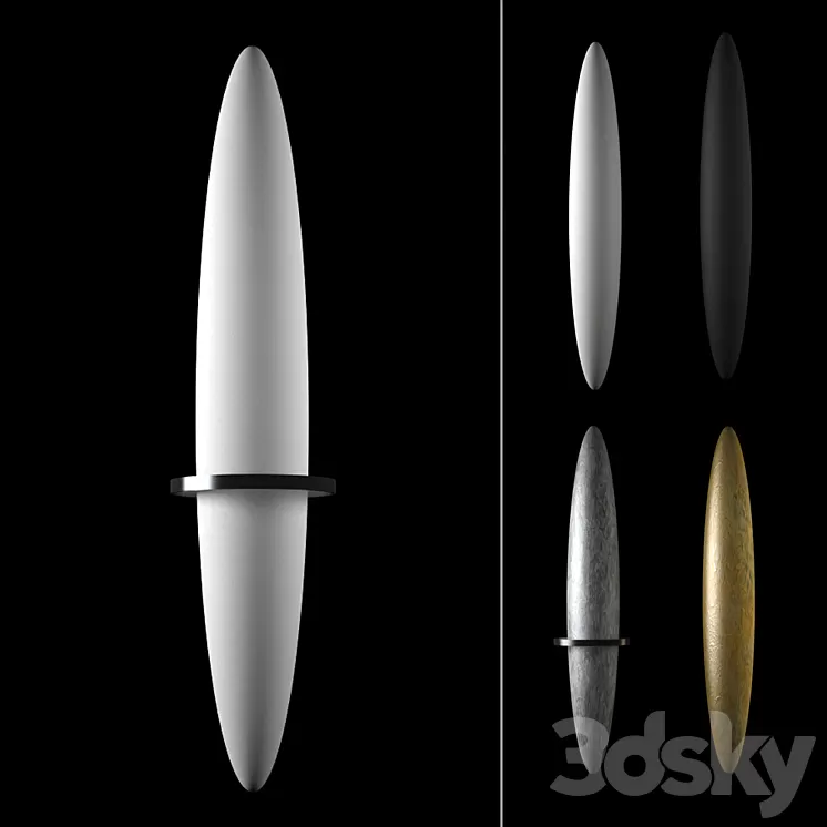 Antrax Blade heated towel rail 3D Model Antrax Blade heated towel rail 3D Model