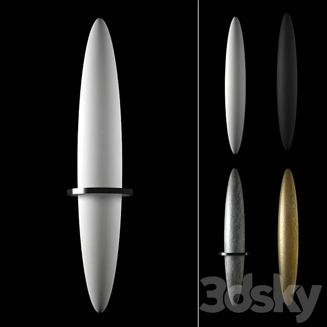 Antrax Blade heated towel rail 3DModel Antrax Blade heated towel rail 3DModel