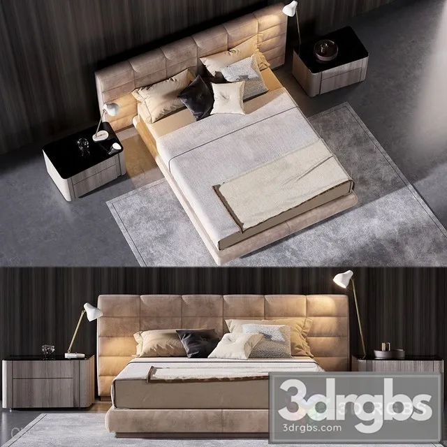 Anvar Lawrence Bed 3D Model Download Anvar Lawrence Bed 3D Model Download