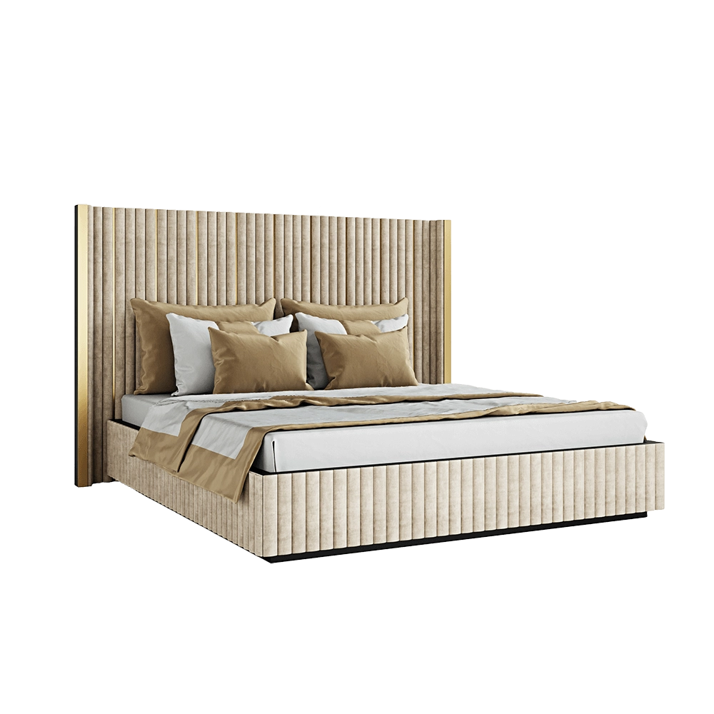 Any Home – Bed K027 gold 3D Model Any Home – Bed K027 gold 3D Model