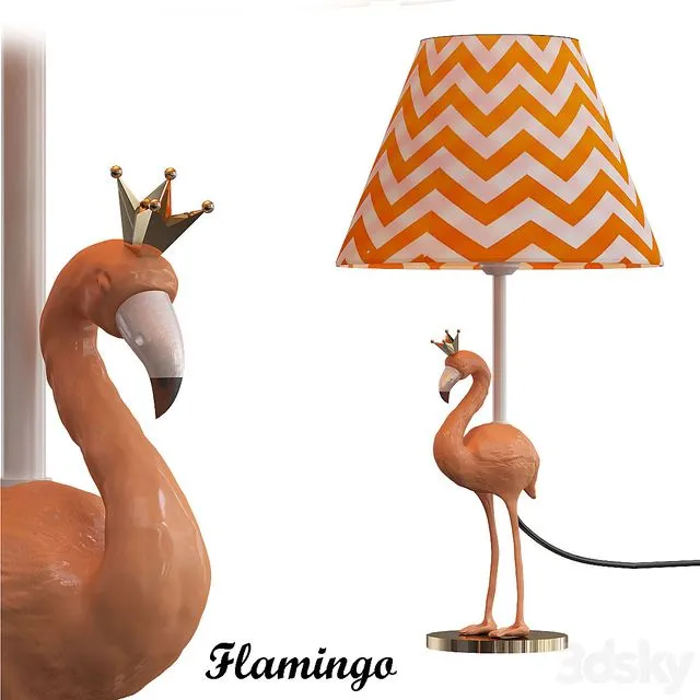 Anzazo Flamingo Table lamp 3D Model Anzazo Flamingo Table lamp 3D Model
