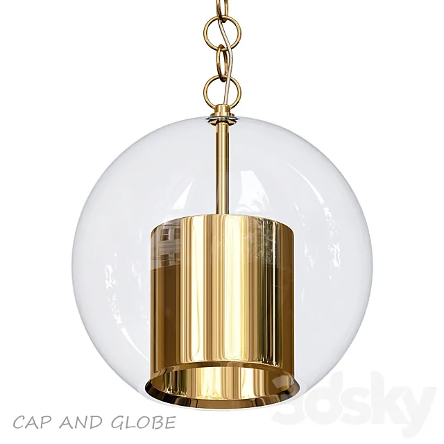 ?ap and Globe 3DModel ?ap and Globe 3DModel