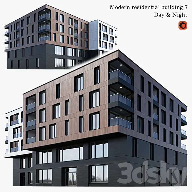 apartment building 7 3DModel